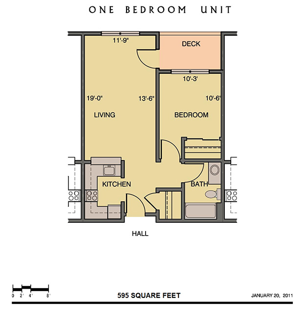 1 Bedroom Floor Plan